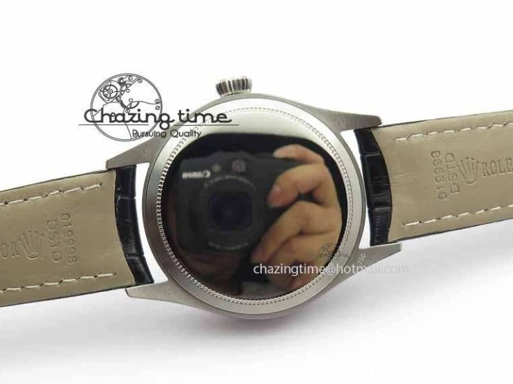 0217 Cellini Date VF Best Edition SS Black Dial Stick Markers On Black Leather Strap A Lightweight 3725